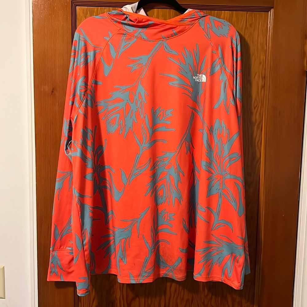The North Face Class V Water Hooded Shirt Retro Orange Size 2X